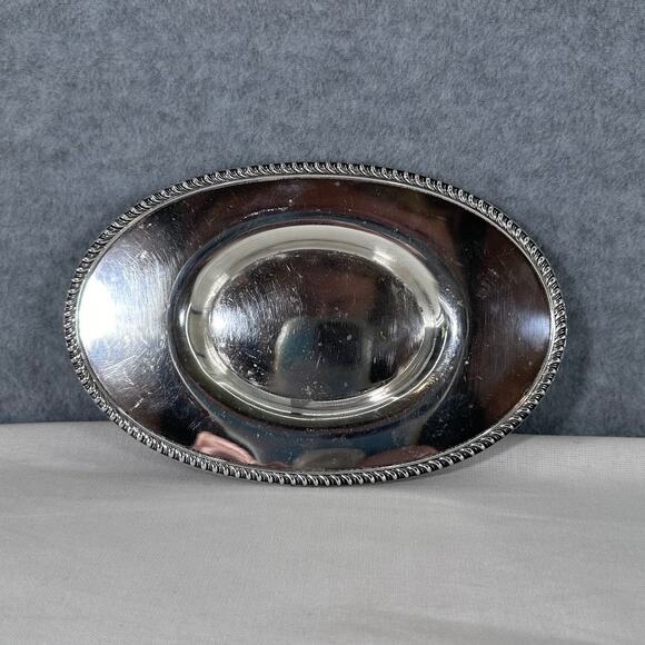 Vintage Poole Silver Co. Silver Plated Small Tray Item # 1014 - Picture 1 of 5
